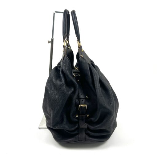 Louis Vuitton Black Leather Mahina XL Hobo - Image 6