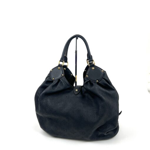 Louis Vuitton Black Leather Mahina XL Hobo - Image 4
