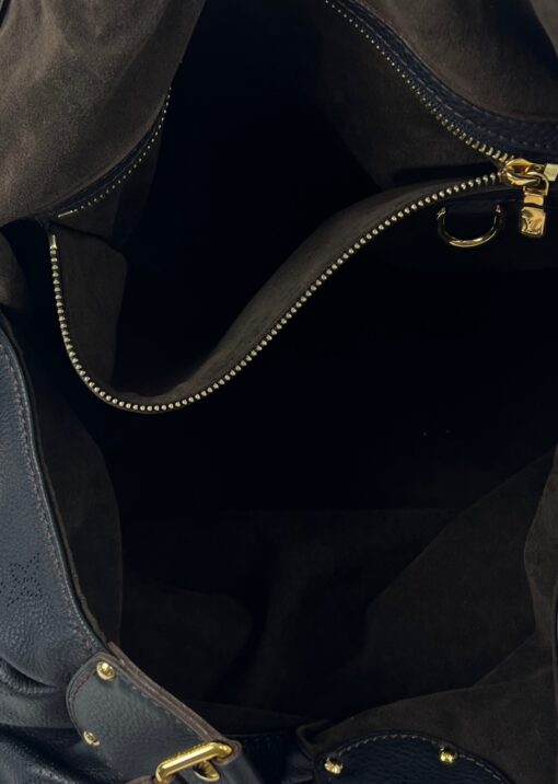 Louis Vuitton Black Leather Mahina XL Hobo - Image 12