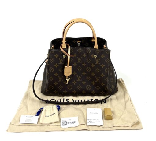 Louis Vuitton Monogram Montaigne MM Satchel or Shoulder Bag - Image 4