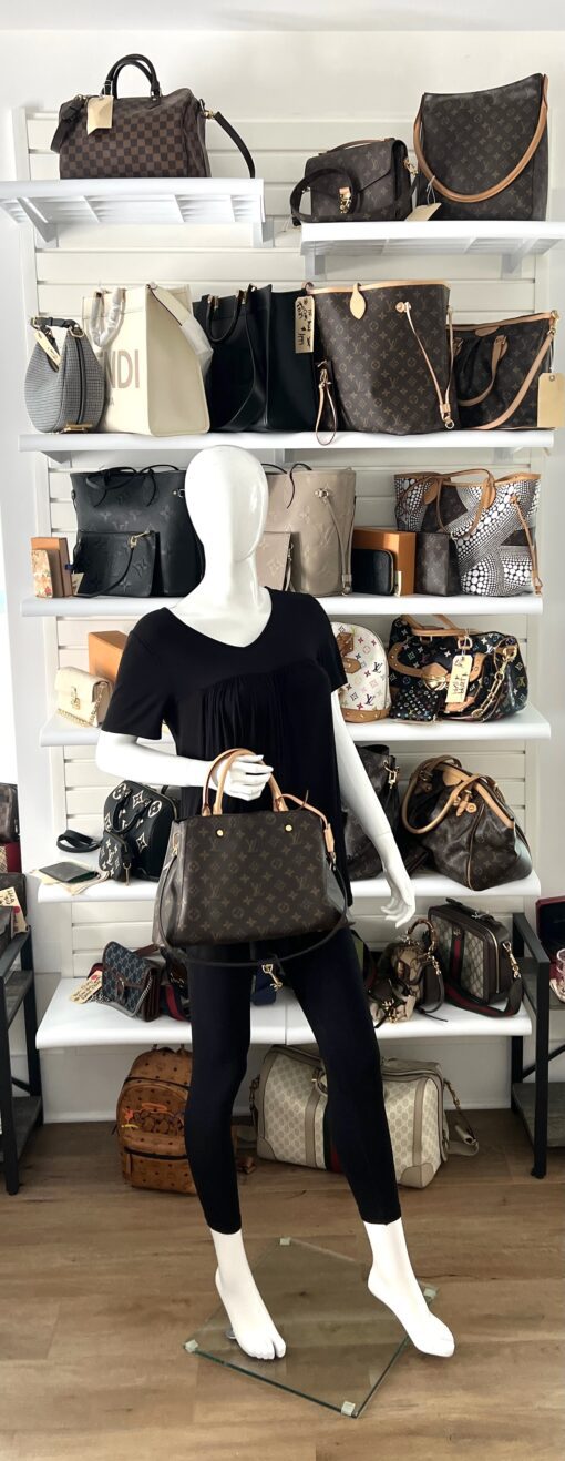 Louis Vuitton Monogram Montaigne MM Satchel or Shoulder Bag - Image 3