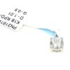 Tag reading PN3161WG 18k white gold with a 1.01 carat stone