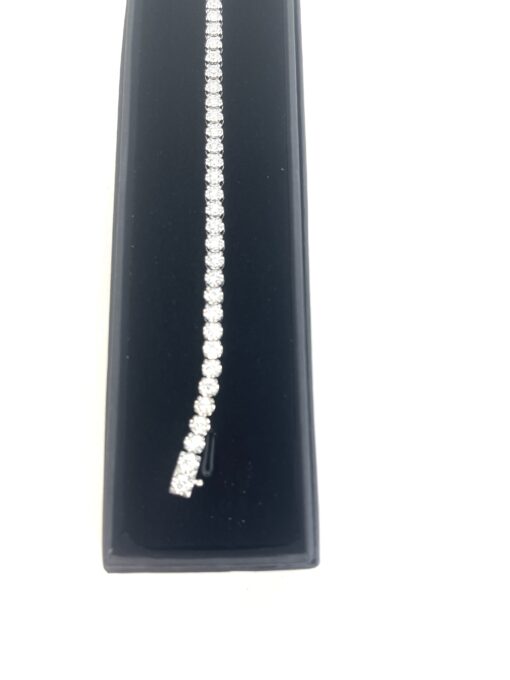 2 Carat Lab Grown Diamond 7" Tennis Bracelet .925 Silver - Image 3