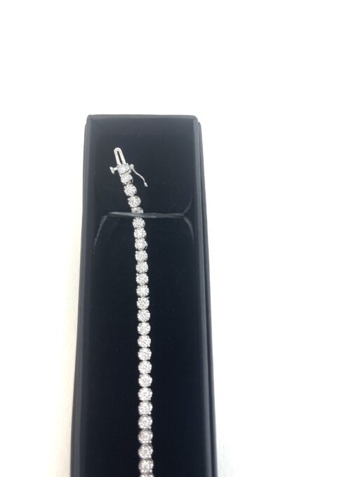 2 Carat Lab Grown Diamond 7" Tennis Bracelet .925 Silver - Image 4
