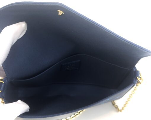 Louis Vuitton Empreinte Monogram Giant Felicie Pochette Chain Wallet Gradient Blue - Image 21