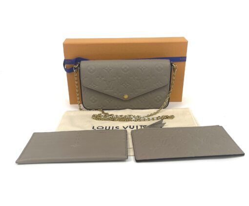 Louis Vuitton Empreinte Pochette Felicie Chain Wallet Tourterelle - Image 3