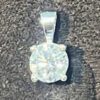 Brand new 1 Carat VS Lab Diamond Pendant 24k White Gold with the 16" inch chain