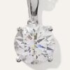 Brand new 1 Carat VS Lab Diamond Pendant 24k White Gold 16" inch chain