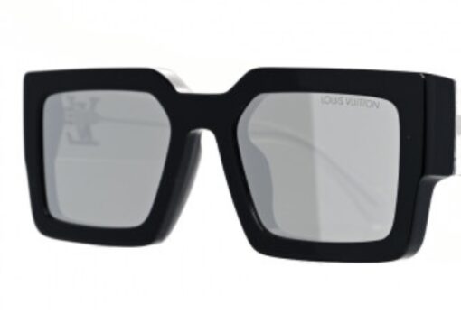 Louis Vuitton Clash Square Limited Edition Black/Crystal Mirrored Unisex Sunglasses - Image 19