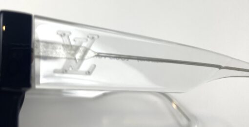 Louis Vuitton Clash Square Limited Edition Black/Crystal Mirrored Unisex Sunglasses - Image 15