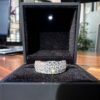 2.35 Lab grown Diamond Halo Ring 7″ 14k White Gold 6