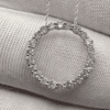 4 TCW Lab Studs 14k White Gold 9