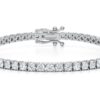 Diamond Bundle- 15mm 10k W Gold .25 TCW Natural Diamonds, 4 TCW Lab Studs 14k White Gold 8