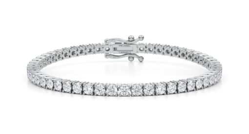 5 Carat Lab Diamond Tennis Bracelet 7" .925 Sterling