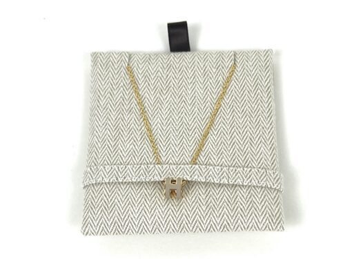 Hermes H Pop Necklace Marron Glace Yellow Gold - Image 5