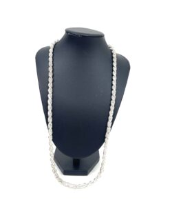 Sterling Silver .925 Unisex Rope Necklace 24″ 2