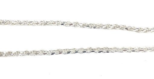 Sterling Silver .925 Unisex Rope Necklace 24" - Image 7