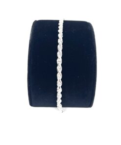 Sterling Silver .925 Unisex Rope Bracelet 7.5"