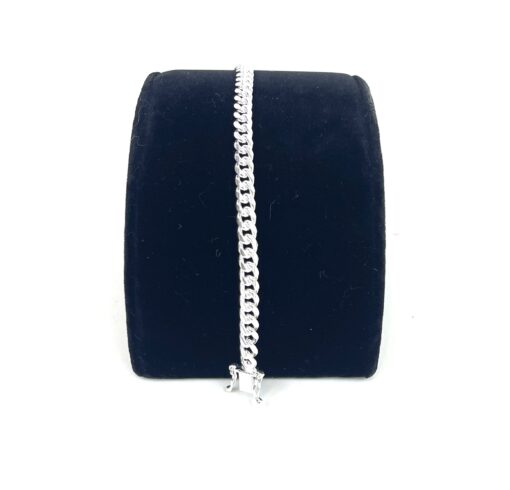 Unisex Sterling Silver .925 Cuban Bracelet 8" 6MM