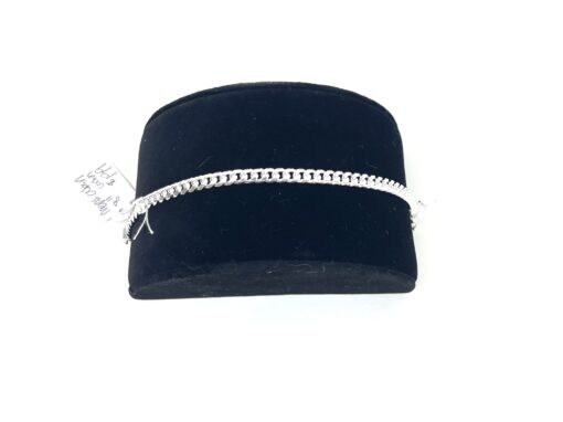 Unisex Sterling Silver .925 Cuban Bracelet 8" 6MM - Image 4