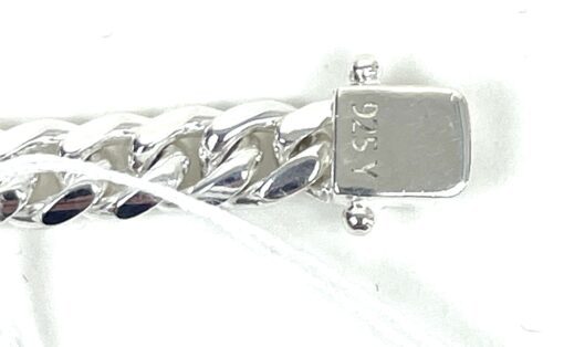 Unisex Sterling Silver .925 Cuban Bracelet 8" 6MM - Image 6