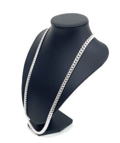 Unisex Sterling Silver .925 Cuban Necklace 22" 6MM