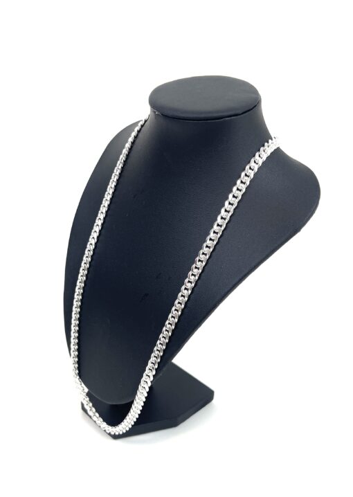 Unisex Sterling Silver .925 Cuban Necklace 22" 6MM