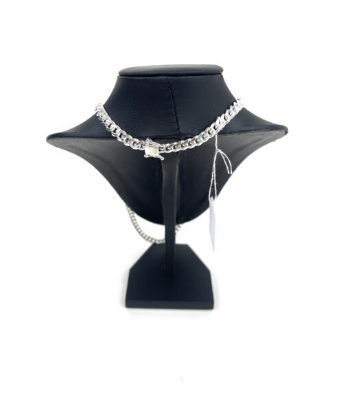 Unisex Sterling Silver .925 Cuban Necklace 22" 6MM - Image 3