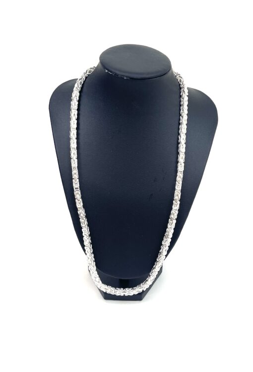 Unisex .925 Sterling Silver Byzantine 22" 5MM Necklace - Image 2