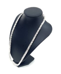 Unisex .925 Sterling Silver Byzantine 22" 5MM Necklace