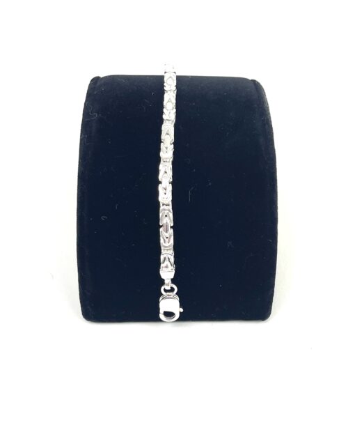 Unisex .925 Sterling Silver Byzantine 8" 5MM Bracelet