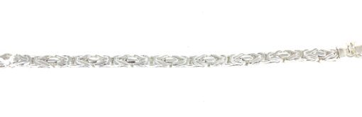 Unisex .925 Sterling Silver Byzantine 8" 5MM Bracelet - Image 7