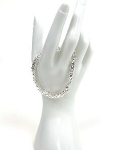 Unisex .925 Sterling Silver Byzantine 8″ 5MM Bracelet 2