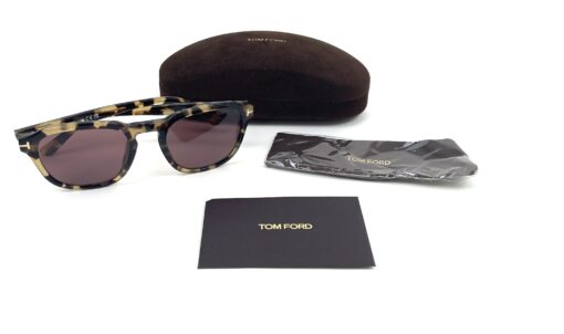 TOM FORD FT0931 AVERY TORTOISE RED LENS SUNGLASSES UNISEX - Image 2