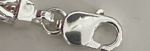 Unisex .925 Sterling Silver Byzantine 8" 5MM Bracelet - Image 3