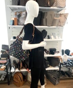 Louis Vuitton Monogram Multicolor Petit Noe Shoulder Bag Black 2