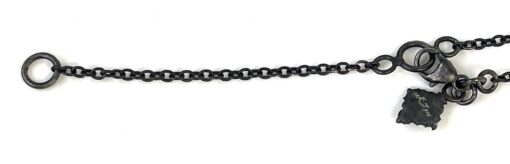 Armenta 16-18" Blackened Sterling Silver and 18k Gold Necklace with Emerald Quartz Gemstone - Image 12