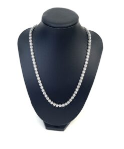 8 Carat Lab Grown Diamond 17″ Tennis Necklace .925 Silver 2