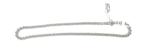 8 Carat Lab Grown Diamond 17" Tennis Necklace .925 Silver - Image 4