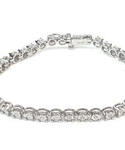 3 Carat Lab Grown Diamond 7" Tennis Bracelet .925 Silver