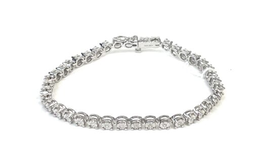 3 Carat Lab Grown Diamond 7" Tennis Bracelet .925 Silver
