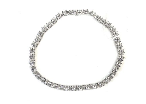 3 Carat Lab Grown Diamond 7" Tennis Bracelet .925 Silver - Image 3