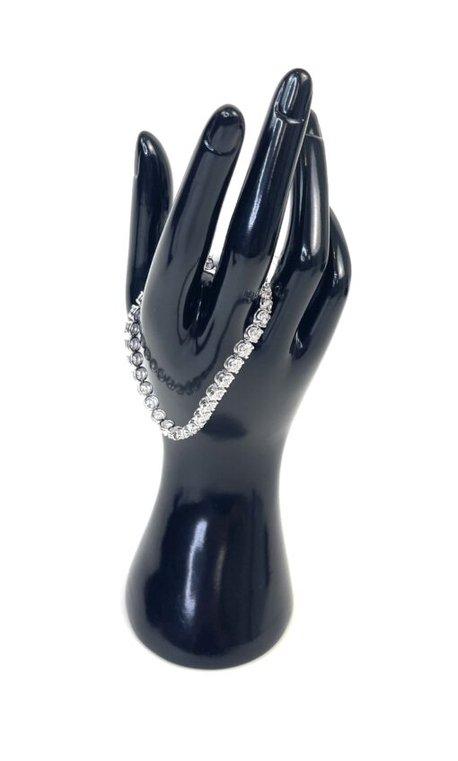 5 Carat Lab Grown Diamond 7" Tennis Bracelet .925 Silver - Image 2