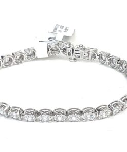 5 Carat Lab Grown Diamond 7" Tennis Bracelet .925 Silver