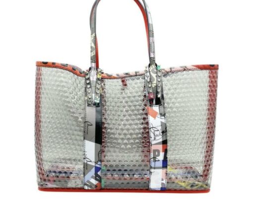 CHRISTIAN LOUBOUTIN  PVC Loubiballage East West Cabata Tote Clear Multicolor - Image 14