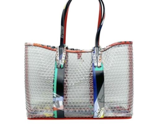 CHRISTIAN LOUBOUTIN  PVC Loubiballage East West Cabata Tote Clear Multicolor - Image 13