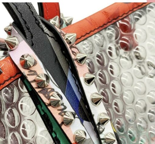 CHRISTIAN LOUBOUTIN  PVC Loubiballage East West Cabata Tote Clear Multicolor - Image 12