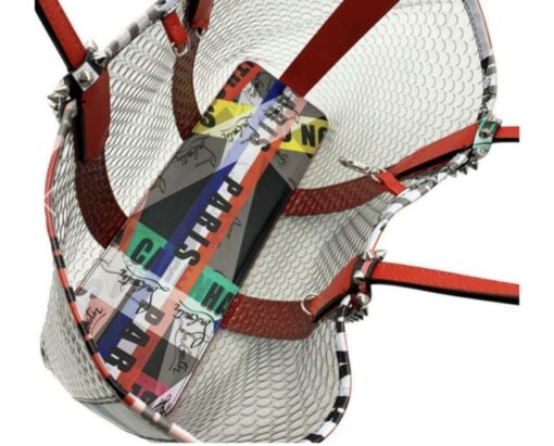 CHRISTIAN LOUBOUTIN  PVC Loubiballage East West Cabata Tote Clear Multicolor - Image 5