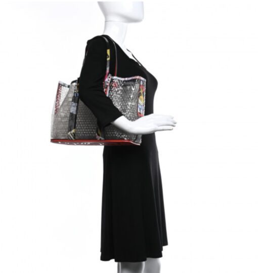 CHRISTIAN LOUBOUTIN  PVC Loubiballage East West Cabata Tote Clear Multicolor - Image 2