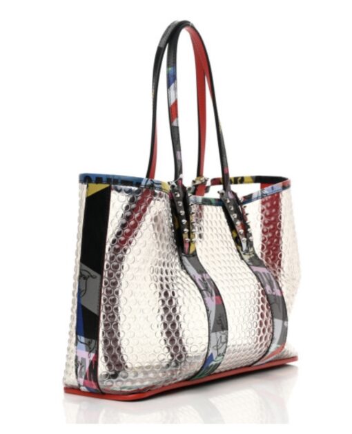 CHRISTIAN LOUBOUTIN  PVC Loubiballage East West Cabata Tote Clear Multicolor - Image 8